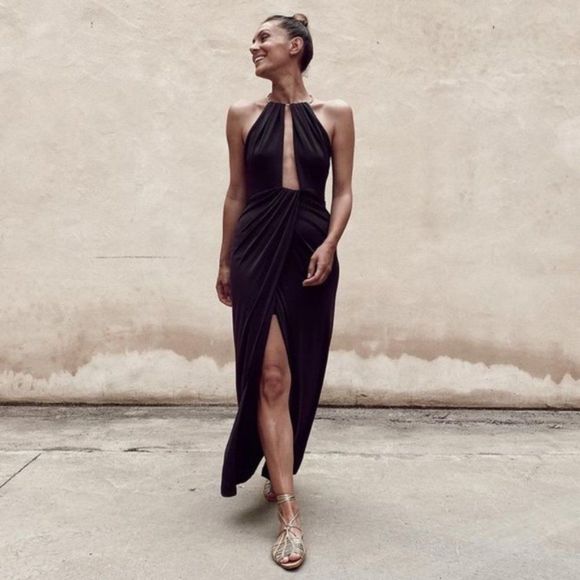 ZARA LONG HALTER DRESS LIMITED EDITION - Picture 5 of 13